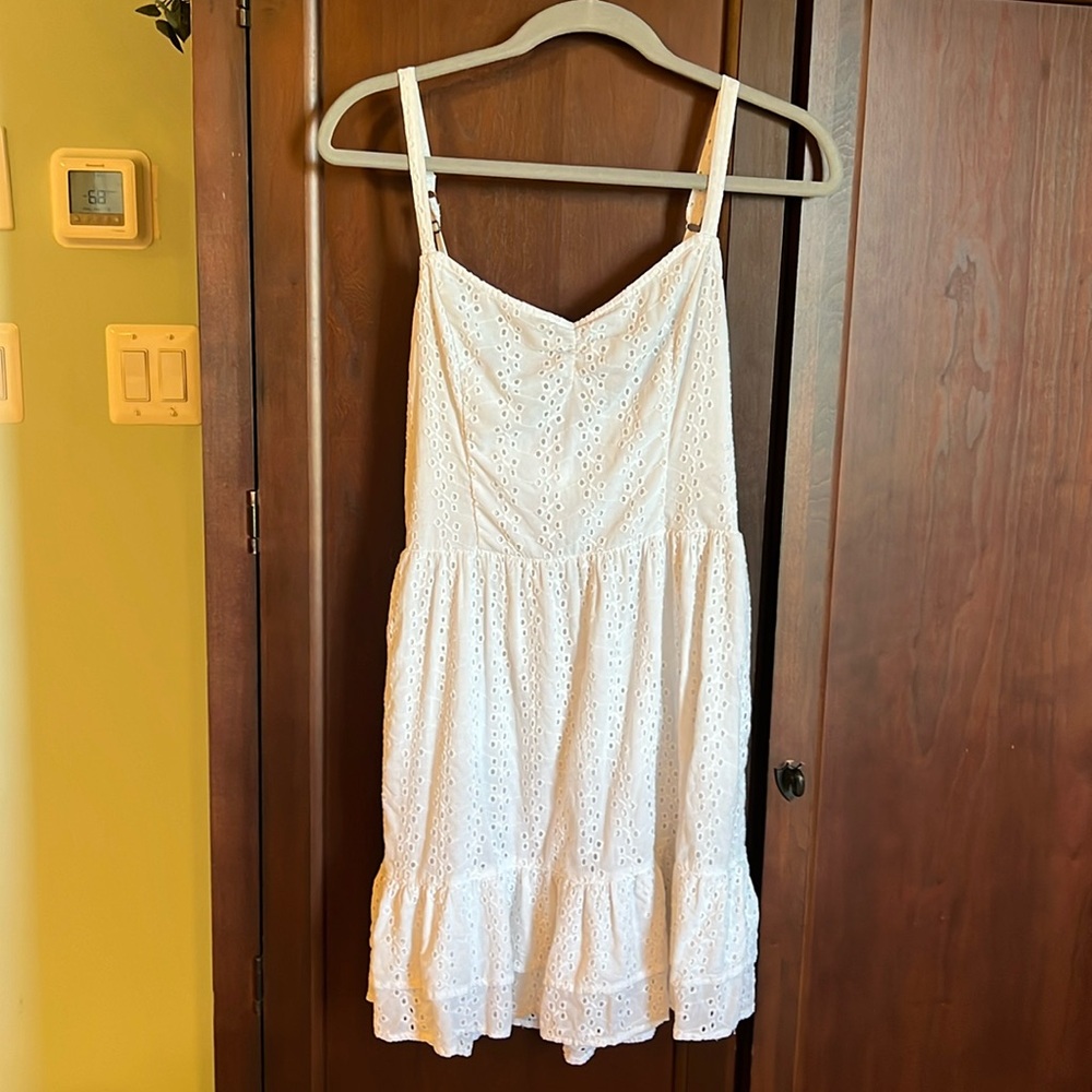 Hollister White Eyelet Dress